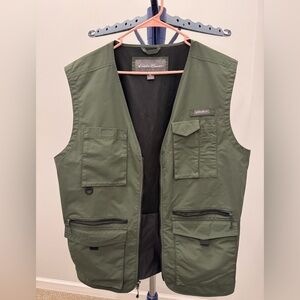 Eddie Bauer Men’s Olive Green Atlas Utility Vest Size TL